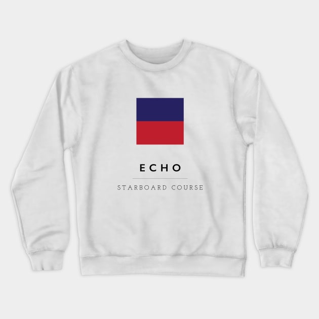 Echo: ICS Flag Semaphore Crewneck Sweatshirt by calebfaires